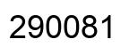 Number 290081 black image