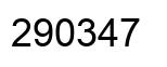 Número 290347 imagen negro