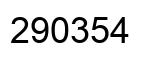 Number 290354 black image