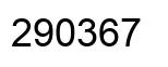 Number 290367 black image