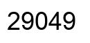 Número 29049 imagen negro