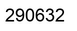 Number 290632 black image