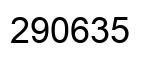 Number 290635 black image