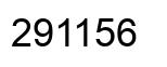 Number 291156 black image