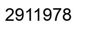 Number 2911978 black image