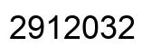 Number 2912032 black image
