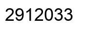 Number 2912033 black image