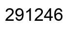 Number 291246 black image