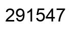 Number 291547 black image