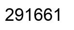 Number 291661 black image