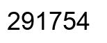 Number 291754 black image