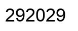 Número 292029 imagen negro