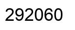 Number 292060 black image