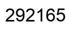Number 292165 black image