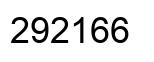 Number 292166 black image