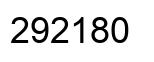 Number 292180 black image