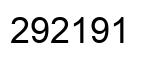 Number 292191 black image