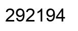 Number 292194 black image