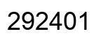 Número 292401 imagen negro