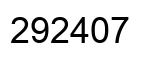 Número 292407 imagen negro