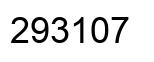 Number 293107 black image