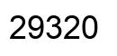 Number 29320 black image