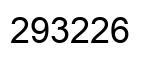 Number 293226 black image