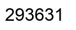 Number 293631 black image