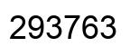 Number 293763 black image