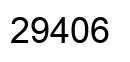 Number 29406 black image