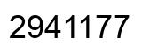 Number 2941177 black image