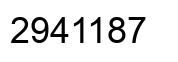 Número 2941187 imagen negro