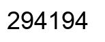 Number 294194 black image
