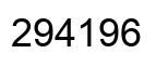 Number 294196 black image