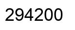 Number 294200 black image