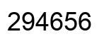 Number 294656 black image