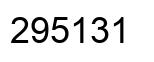 Número 295131 imagen negro