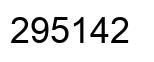 Number 295142 black image