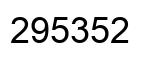Número 295352 imagen negro