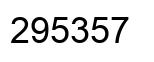 Número 295357 imagen negro