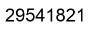 Number 29541821 black image