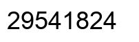 Number 29541824 black image