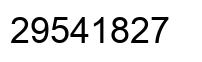 Number 29541827 black image
