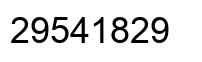 Number 29541829 black image
