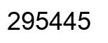 Número 295445 imagen negro