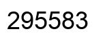 Number 295583 black image