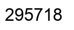 Number 295718 black image