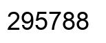 Number 295788 black image