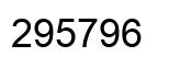Number 295796 black image