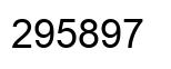 Number 295897 black image